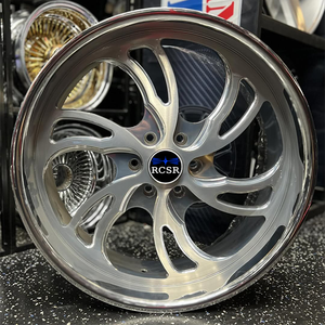 RCSR Maßgeschneiderte Monoblock-Tiefbett-LKW-Felgen, poliertes Chrom, 5x127 5x120, 18 20 22 24 26 28 30 Zoll für Impala Jeep - Product Image 1