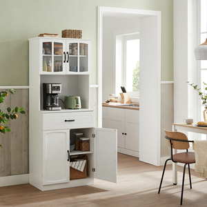 <span class=keywords><strong>Meuble</strong></span> américain <span class=keywords><strong>VASAGLE</strong></span> Grande table de rangement pour buffet de <span class=keywords><strong>cuisine</strong></span> autoportante Buffet blanc - Product Image 4