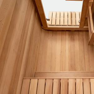 Sauna à vapeur individuel d'extérieur en <span class=keywords><strong>bois</strong></span> de cèdre massif du Canada, vente en gros mondiale, 1 personne - Product Image 6