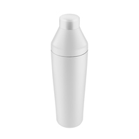 Bouteille d'eau en acier inoxydable de couleur blanche Cocktail Shaker Accessoires de vin Mélangeur de cocktail avec boîte-cadeau