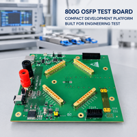 Carte de test OSFP 800G pour simulateur de vieillissement, pour transcepteurs optiques de centres de données IA 5G, pour test de burn-in longue durée et débogage de fiabilité