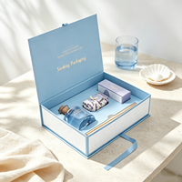 Emballage personnalisé de produits de beauté, boîte en papier magnétique pour parfum, huile d'aromathérapie, sérum, soins de la peau