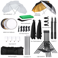 Kit d'Éclairage Professionnel pour Studio Photo avec Boîte à Lumière et Fond