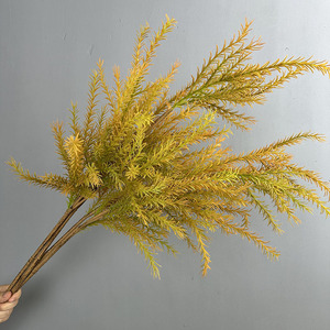 Planta Decorativa de Plástico con Capas Doradas, Romero, Espárragos, 100-200 cm de Altura, Decoración para el Hogar, Estilo Mori, Boda, Helecho Artificial - Product Image 1