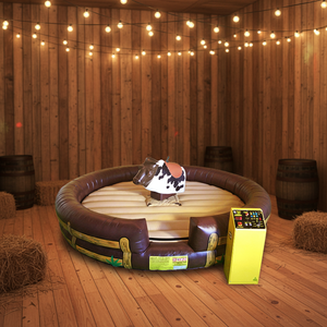 Tapis de jeux gonflable mécanique en PVC léger de qualité commerciale à prix abordable, pour jeux de rodéo et de taureau mécanique, pour enfants et adultes - Product Image 1