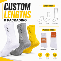 Chaussettes de sport personnalisées avec logo, confort optimisé, chaussettes mi-mollet avec coussinets de talon pour le fitness et la course à pied