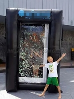 Prix usine Gonflable Cash Cube Booth Money Grab Machine Cash Vault Grabbber Gonflable Pour La Publicité D'événement