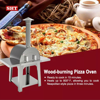 Four à Pizza à Feu de Bois Four à Pizza Extérieur Portable Mobile à Charbon de Bois pour Restaurant