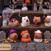 Figurines de Capybara en Résine Miniatures en Gros, Adorables Ornements de Noël pour Maison de Poupées, Jardin Féerique, Micro-Paysages et Décoration DIY