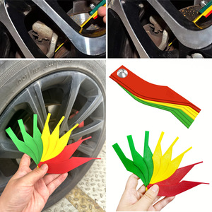 Jauge d'épaisseur de plaquettes de frein lisse et précise, jauge de contour en plastique 2mm-12mm, outil de mesure d'usure automobile standard - Product Image 5