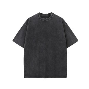 เสื้อยืดโอเวอร์ไซส์ลายกราฟิก JKM ปี 2026 สำหรับผู้ชาย ล้างสีแบบแอซิดวอช สไตล์ลอสแอนเจลิสวินเทจ เสื้อผ้าสตรีทแวร์ทรงหลวม เสื้อผ้าฝ้ายลำลอง - Product Image 3