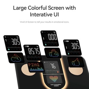 Phòng tắm thông minh quy mô xanh-răng Kích hoạt cơ thể thủy tinh điện Heart Rate và Body Fat Analyzer - Product Image 3