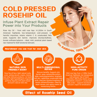 Huile de Rose Musquée 100% Pure Biologique Pressée à Froid, Marque Blanche, 1kg, Approvisionnement en Gros pour Matière Première Cosmétique, Huile Végétale Vierge Pressée à Froid