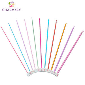 <span class=keywords><strong>Crochet</strong></span> en aluminium à pointe unique <span class=keywords><strong>pour</strong></span> crochetage afghan et tunisien, aiguille à tricoter <span class=keywords><strong>pour</strong></span> écharpe, ensemble de crochets colorés <span class=keywords><strong>pour</strong></span> pull - Product Image 2