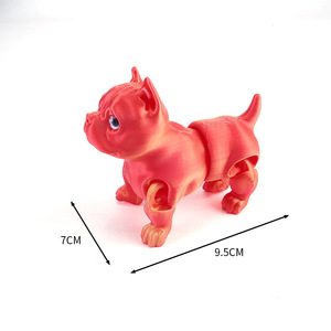 Cute 3D Printing Pitbull <b>Model</b> Toy Animals Figures Dog Plastic <b>Model</b> Ornaments Animal Crafts Children Toys Kids Gift Novelty Toy - Product Image 3