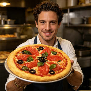 6Inch Pu Pizza Model Tomato Cheese Topping Restaurant Displays Menu Photography Food Italian Meat <b>Sauce</b> Flavor Fake Fast Display - Product Image 6