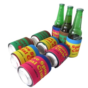 Wholesale Blank Sublimation 5Mm Neoprene Spring Snap Stubby Holder Custom Logo 12 Oz Beer Can Cooler Sleeve Slap Wrap Coozies - Product Image 3