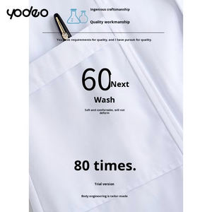 เสื้อโค้ทใส่ทำ<span class=keywords><strong>งาน</strong></span>แขนยาวสีขาวสำหรับผู้ชาย, เสื้อโค้ทใส่ทำ<span class=keywords><strong>งาน</strong></span>เสื้อ<span class=keywords><strong>โค</strong></span>้ทผ้าฝ้ายโพลีเอสเตอร์สำห<span class=keywords><strong>ร</strong></span>ับนักเ<span class=keywords><strong>ร</strong></span>ียนแพทย์ - Product Image 4