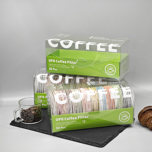 Bolsas de café portátiles con diseño de OVNI, 50 unidades/paquete, bolsas de filtro de café con goteo para orejas colgantes, hechas de pulpa de madera pura - Product Image 2