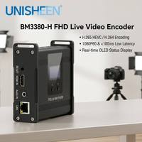 Unisheen BM3380-H Streamer réseau HDMI vers IP professionnel 1080P 60FPS avec prise en charge SRT pour la diffusion en direct et les événements religieux