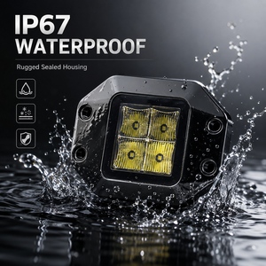 Faro da Lavoro LED 4.5 Pollici 22W, Luce di Guida a Montaggio Incassato, IP67 Impermeabile, 10-32V DC, Lampada Ausiliaria <span class=keywords><strong>OSRAM</strong></span> P8 per Fuoristrada, Camion, SUV - Product Image 5