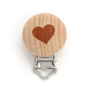 Personnalisable Portable Rond Hêtre En Bois Porte-Perles Belle Bande Dessinée <span class=keywords><strong>Attache</strong></span>-Sucette Anneau De Dentition Saisir Jouet pour Bébés Jouets Éducatifs - Product Image 4