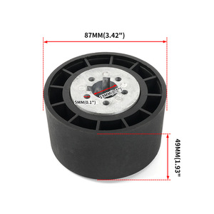 Adaptateur de volant en alliage d'aluminium 19 mm pour bateau marin, base de commande de direction noire - Product Image 2