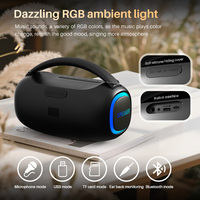 P15 para Altavoz Exterior Impermeable 5.3 con LED RGB, Soporte para Tarjeta de Memoria, Compatibilidad con Múltiples Dispositivos para Fiestas y Uso en Exteriores