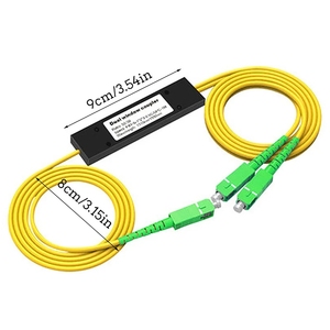 1 peça 1x2 FTTH divisor de fibra óptica 1 ponto 2 caixa divisor de fibra óptica cônica 1 a 2 caixa divisor SC/APC acessórios do computador - Product Image 2