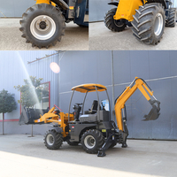 Terne 4x4 terne escavatore Diesel CE Epa motore grande Mini retroescavatore trattore agricolo