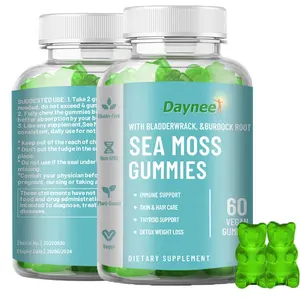 Sea Moss Gummies Nahrungs ergänzungs mittel Seemoos Gummibärchen zur Immun unterstützung Haut Haarpflege Detox Gewichts verlust Abnehmen Boost