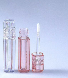 ISMAN - Tubo Transparente Cuadrado <span class=keywords><strong>Rosa</strong></span> para Brillo Labial al por Mayor, con Aplicador Grande, Envase para Brillo Labial - Product Image 1