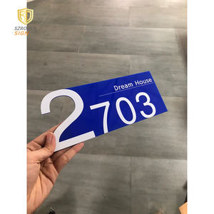 ป้ายที่อยู่พลังงานแสงอาทิตย์หมายเลขบ้านสำหรับภายนอกป้ายไฟ LED แบบชาร์จไฟได้พร้อมฝาปิดกันน้ำจำนวนกล่องจดหมาย - Product Image 2