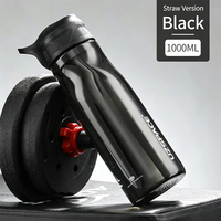 UZSPACE bonne qualité mode Sport Gym sans BPA 1000ml tasse école Tritan bouteille d'eau en plastique pour garçons et filles