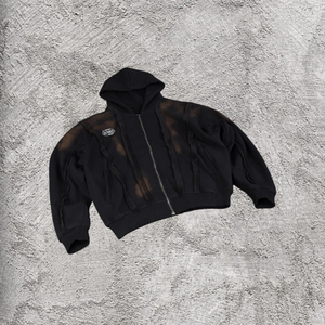 Sudadera con Capucha de Felpa Gruesa para Hombre, Diseño Nuevo 2026, Color Sólido, Cierre de Cremallera, Talla XL, Ropa Urbana, Térmica, 100% Algodón, Talla Grande - Product Image 1