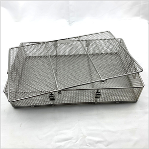 <span class=keywords><strong>Cesta</strong></span> de limpieza de almacenamiento de malla de alambre metálico de acero inoxidable soldada personalizada <span class=keywords><strong>Cesta</strong></span> de desinfección de <span class=keywords><strong>hospital</strong></span> - Product Image 2