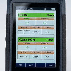 WF213 XGSPON GPON PON OLT ID Analysis App, Probador Portátil Multifunción de Red de Fibra Óptica con Medidor de Potencia Óptica - Product Image 3