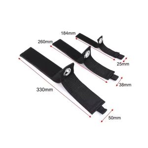 Bandes élastiques de rangement robustes avec crochets et anneaux, attaches auto-adhésives personnalisées avec boucles en nylon pour suspension - Product Image 3