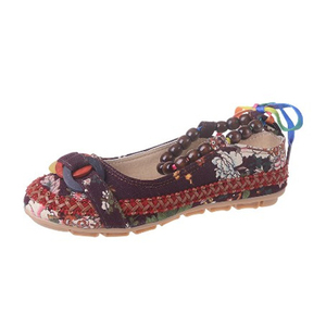 UP-0154J <span class=keywords><strong>2022</strong></span> nuevo diseño de las mujeres Vintage étnicos de Ballet zapatos planos <span class=keywords><strong>2022</strong></span> - Product Image 6