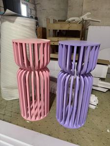 PVC 핑크 화이트 퍼플 다른 색상 꽃 스탠드 주각 기둥 디스플레이 케이크 테이블 스탠드 아기 샤워 뜨거운 공기 풍선 장식 - Product Image 4