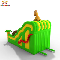 Le toboggan gonflable en PVC double voie le plus populaire, 0,55 mm, capacité 200 kg, installation facile, design personnalisable, garantie 3 ans
