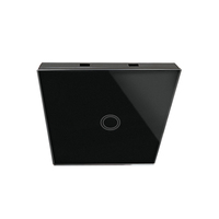 AG-T8601 Interrupteur intelligent sans fil RF 433 MHz à 1/2/3/4 boutons en verre trempé, à coller librement, tactile, pour éclairage