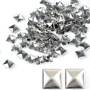 PCS Pyramid <b>Studs</b> For Clothing Leather Metal Square Spikes For DIY Leathercraft Jackets Belts <b>Bags</b> Shoes Metal Punk <b>Stud</b> Rivets - Product Image 1