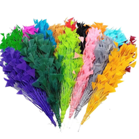 Coloré fait à la main 25-30 cm plumes de dinde fleur chapeau plumes décoratives pour artisanat cheveux accessoire fête spectacle danse décoration