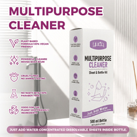 Kit de nettoyant multi-usages de haute qualité à dissolution rapide avec feuilles, élimine les taches et le calcaire, formule concentrée, nettoyant multi-usages