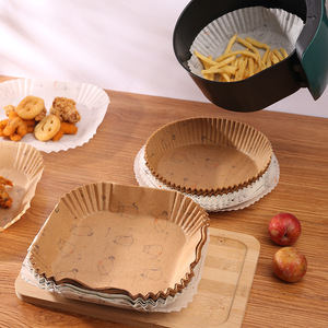 กระดาษรองอบซิลิโคนแบบกลมสำหรับหม้อทอดไร้น้ำมัน ไม่ติดกระทะ ทำความสะอาดง่าย 42 กรัม เคลือบ PTFE - Product Image 2