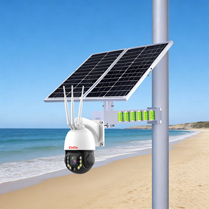 Cámara Inteligente con IA 4G para Exteriores, Grabación Continua 7x24H, 80W 40AH 444WH, Energía Solar, IP66, Imx415, 8MP Reales, Zoom 36x, <span class=keywords><strong>Camhipro</strong></span> - Product Image 1