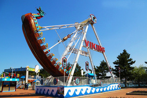 Fabrication de parc à thème Fairground Pirate Ship Amusement Ride Construction en fibre de verre et acier Capacité de 100 à 500kg - Product Image 4