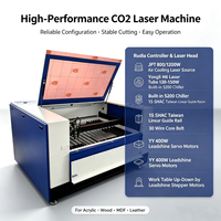 Machine laser CO2 à double source de fibres 1390 avec table 1300x900 pour la découpe et la gravure de feuilles de cuivre, d'or, d'argent, d'alliage, d'acrylique et de bois