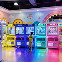 Machine de jeu d'arcade à jetons avec distributeur de jouets en boîte aveugle, pousseur de poupées, machine à prix avec accepteur de billets